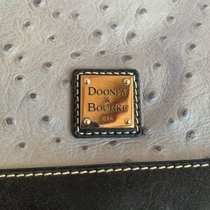 NWT Dooney & Bourke leather satchel handbag, with dust cover